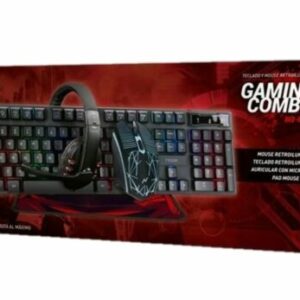 KIT TECLADO + MOUSE + PAD + VINCHA GAMER NKB-407