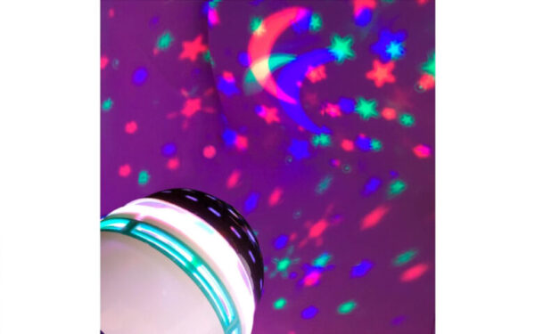 LÁMPARA BOLICHERA FOCO GIRATORIO ESTRELLA TIME
