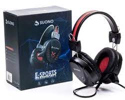 AURICULAR SUONO GAMER E-SPORT RGB CON LUZ, PUERTO USB , 2 FICHAS