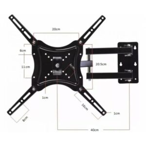 SOPORTE TV BRAZO 14-52 50KG SUONO