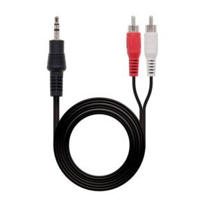 CABLE DE AUDIO / VIDEO 3.5MM A 2 RCA (auxiliar)