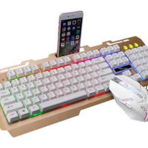 KIT TECLADO + MOUSE GAMER  METALICO