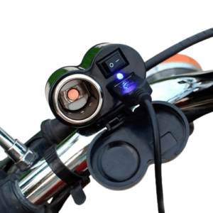 CARGADOR PARA MOTO ENCENDEDOR C/USB 12V