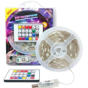 TIRA LED RGB USB CON BT Y CONTROL (10MTS)